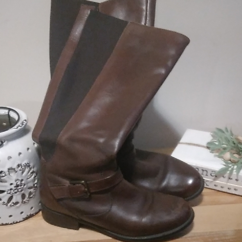 Women's Clarks Leather Riding Boots